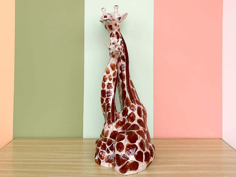 Sweet Ceramic Giraffe Family