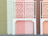 White Fretwork Rattan Twin Headboards