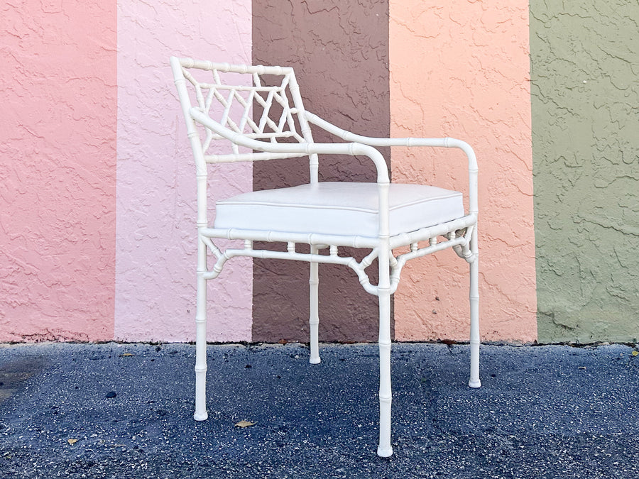 Palm Beach Style Faux Bamboo Outdoor Dining Set