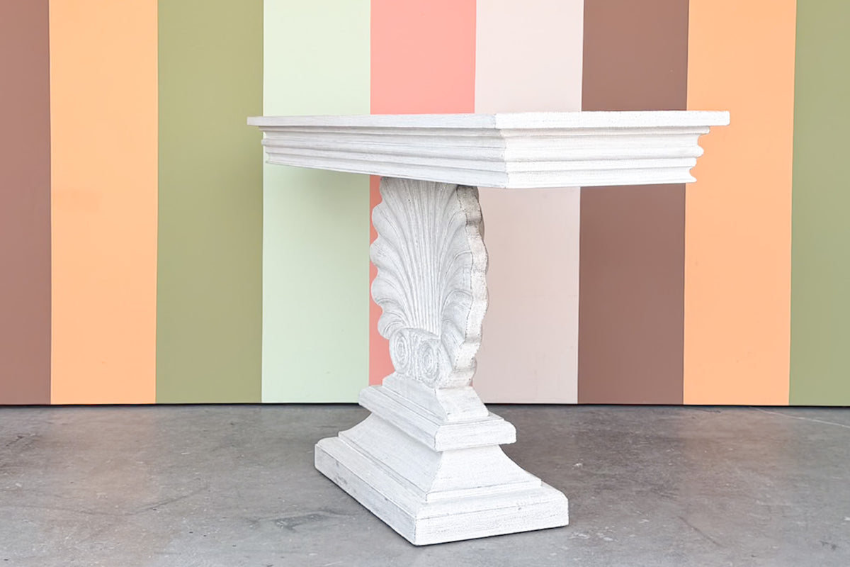 Shell Motif Wood Console