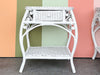 Pair of Fiddlehead Wicker Nightstands
