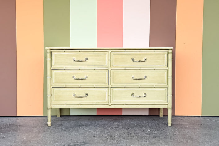 Henry Link Faux Bamboo Dresser