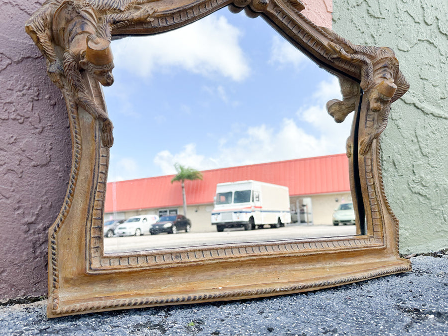 Whimsical Palm and Monkey Mirror