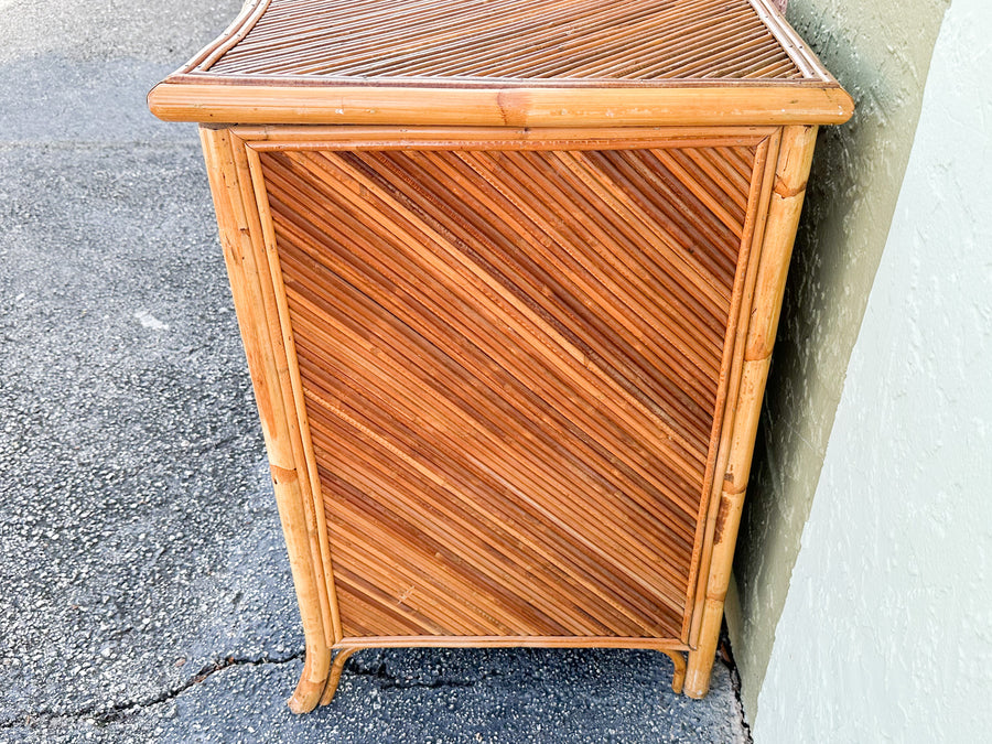 Pencil Reed Rattan Dresser