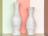 Pair of PIckled Pencil Reed Vases