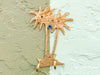 Large Brass Palm Tree Hook