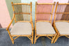 Set of Six Old Florida Rattan Dining Chairs