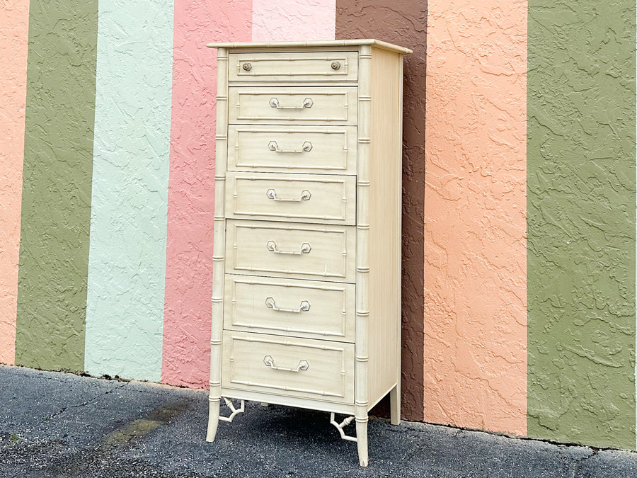 Thomasville Faux Bamboo Lingerie Chest