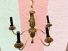 Petite Brass Tassel Chandelier