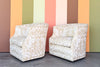 Pair of Newly Upholstered Swivel Chairs