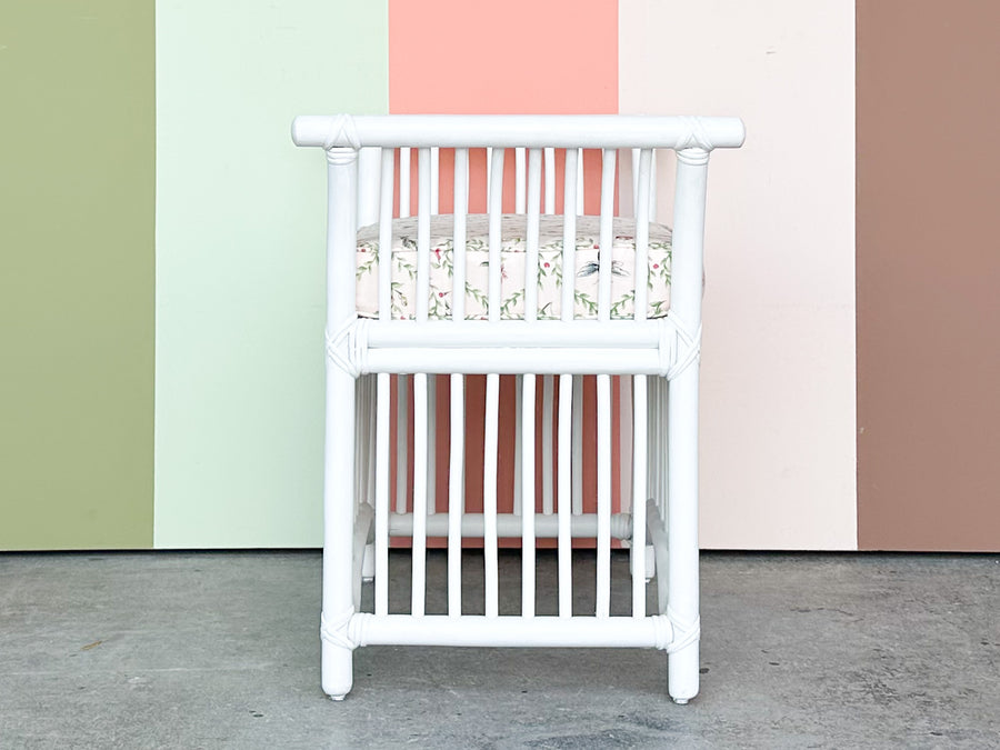 Petite Rattan Pagoda Bench