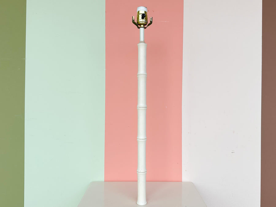 Tri Leg Faux Bamboo Floor Lamp
