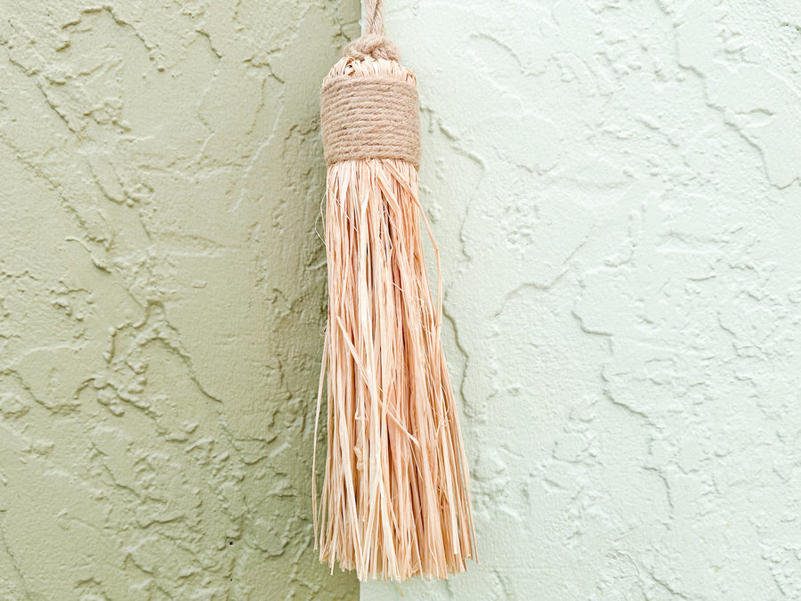 Pair of Moroccan Raffia Tassels