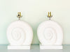 Pair of Coastal Nautilus Lamps