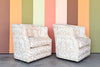 Pair of Newly Upholstered Swivel Chairs