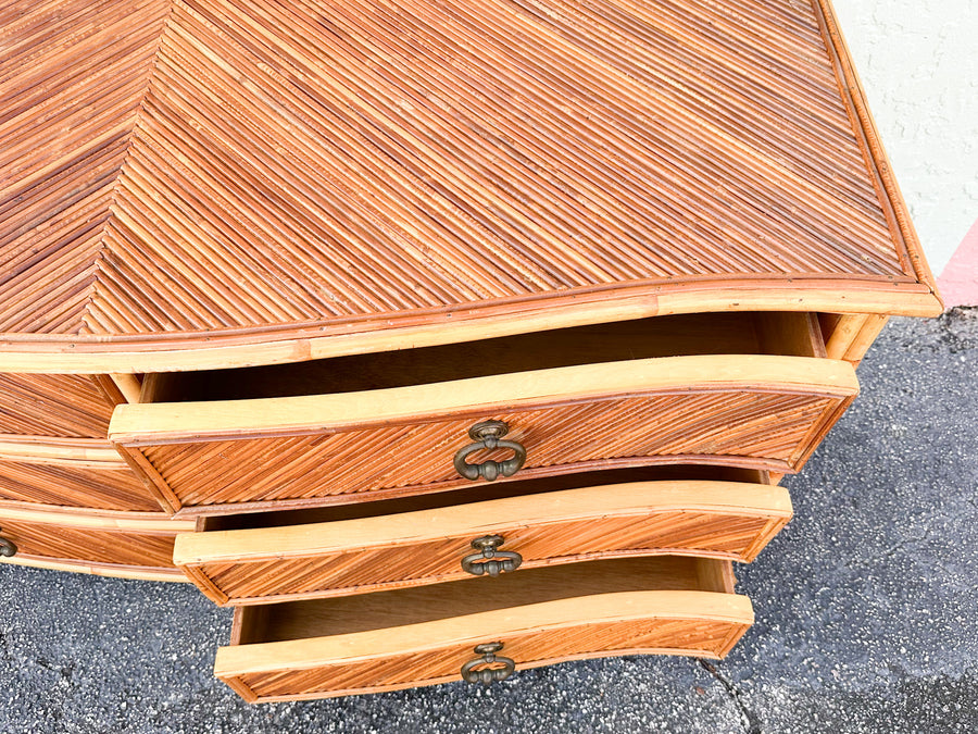 Pencil Reed Rattan Dresser