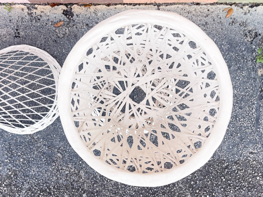 Pair of Webspun Plant Stands