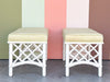 Pair of Ficks Reed Rattan Benches