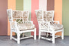 Pair of Fretwork Wingback Chairs