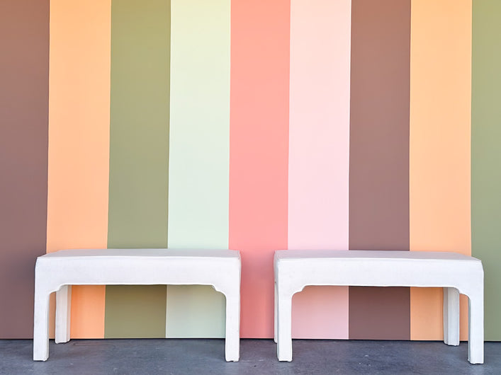 Pair of Moroccan Style Upholstered Benches