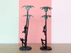 Pair of Monkey and Palm Tree Candle Holders