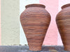Pair of Large Pencil Reed Vases