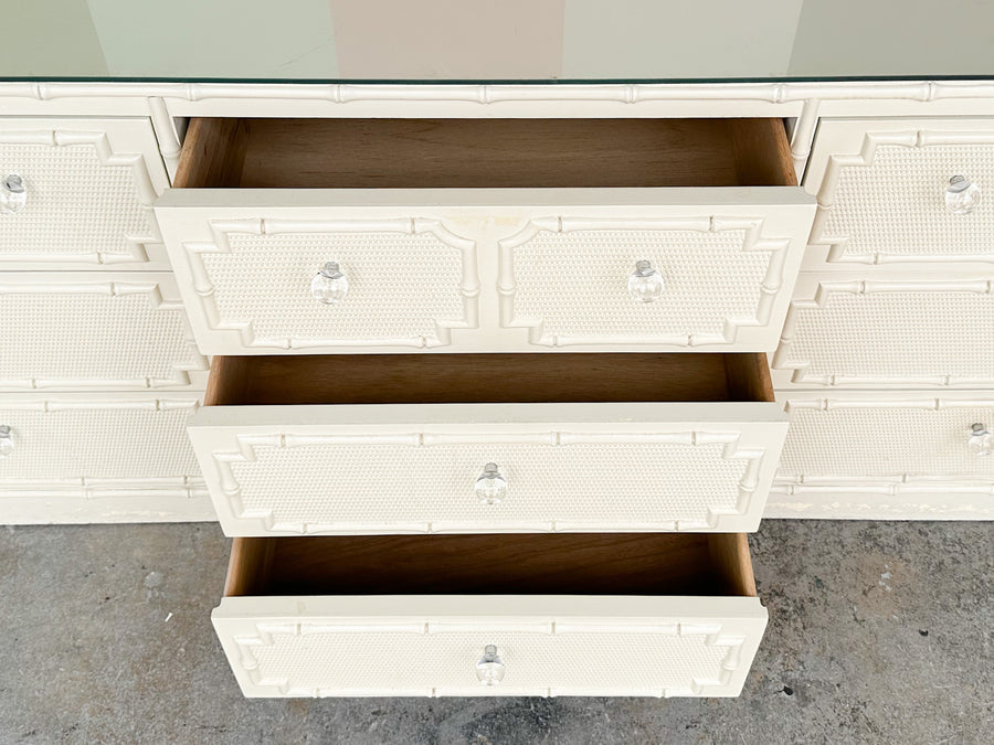Palm Beach Style Faux Bamboo Dresser
