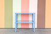 Faux Bamboo and Cane Side Table