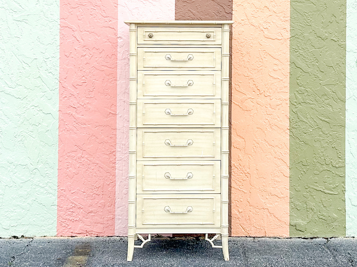 Thomasville Faux Bamboo Lingerie Chest