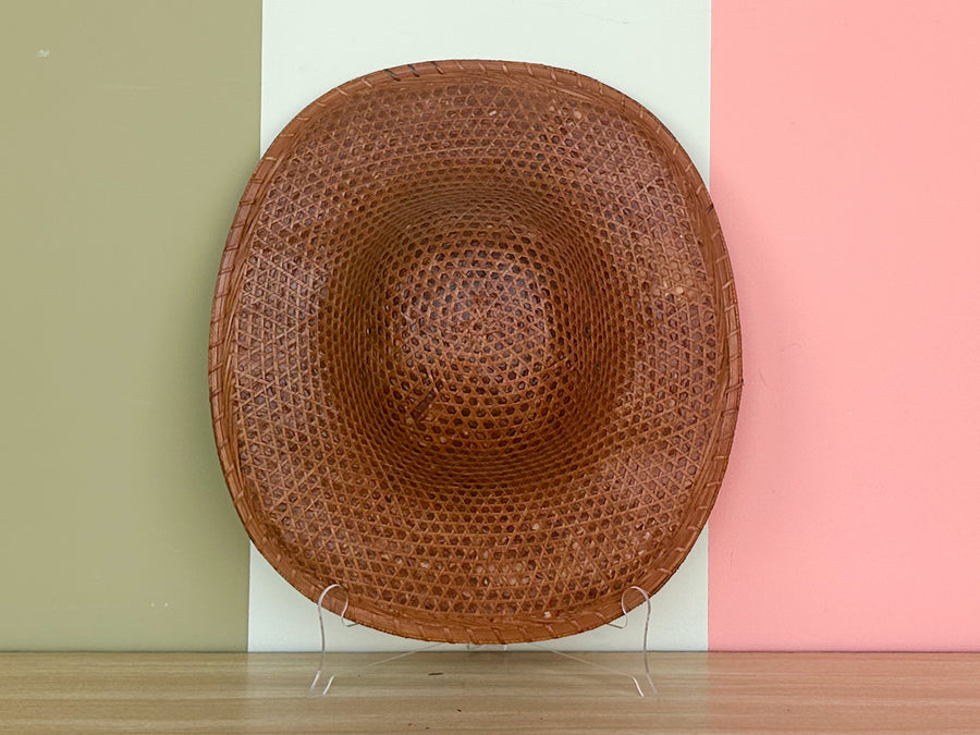 Trio of Cane and Rattan Hats