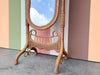 Braided Rattan Cheval Mirror