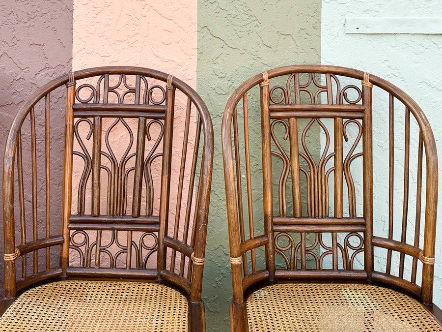 Set of Four Brighton Style Dining Chairs