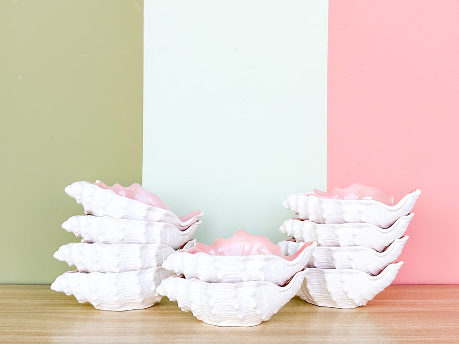 Set of Ten Fitz and Floyd Shell Bowls