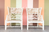 Pair of Fretwork Wingback Chairs