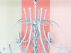 Newly Painted Faux Bamboo Tole Chandelier