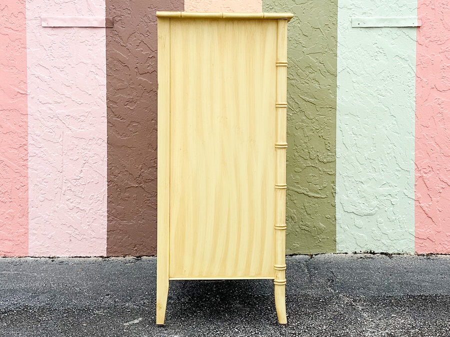 Thomasville Faux Bamboo Tall Chest