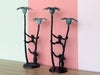 Pair of Monkey and Palm Tree Candle Holders