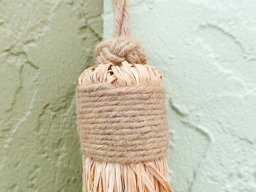 Pair of Moroccan Raffia Tassels