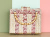 Woven Rattan Bag with Bamboo Handle
