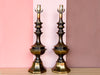 Pair of Brass Urn Lamps