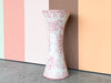 Pretty Pink and White Umbrella Stand