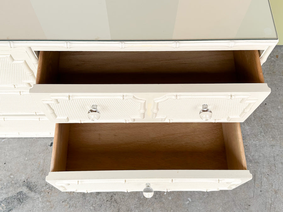 Palm Beach Style Faux Bamboo Dresser