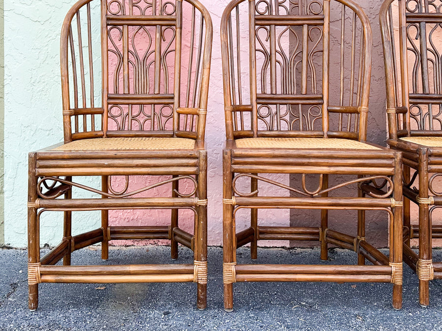 Set of Four Brighton Style Dining Chairs