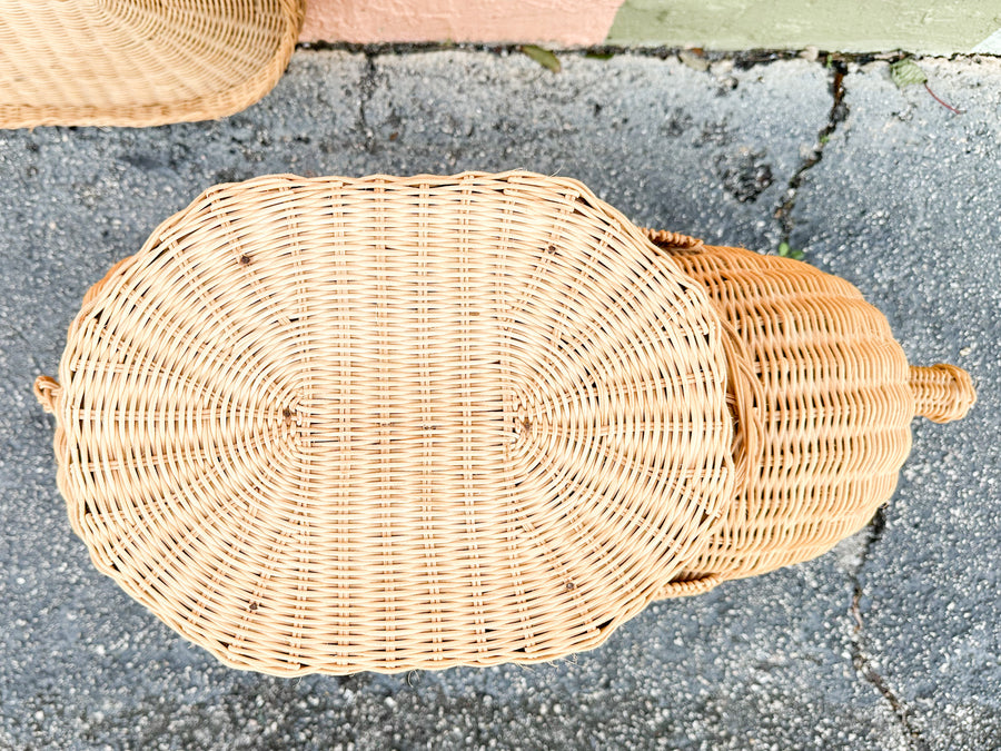 Natural Wicker Elephant Garden Seat