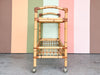 Old Florida Rattan Bar Cart