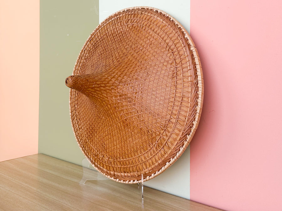 Trio of Cane and Rattan Hats