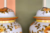 Pair of Hand Painted Bouquet Ginger Jar Lamps