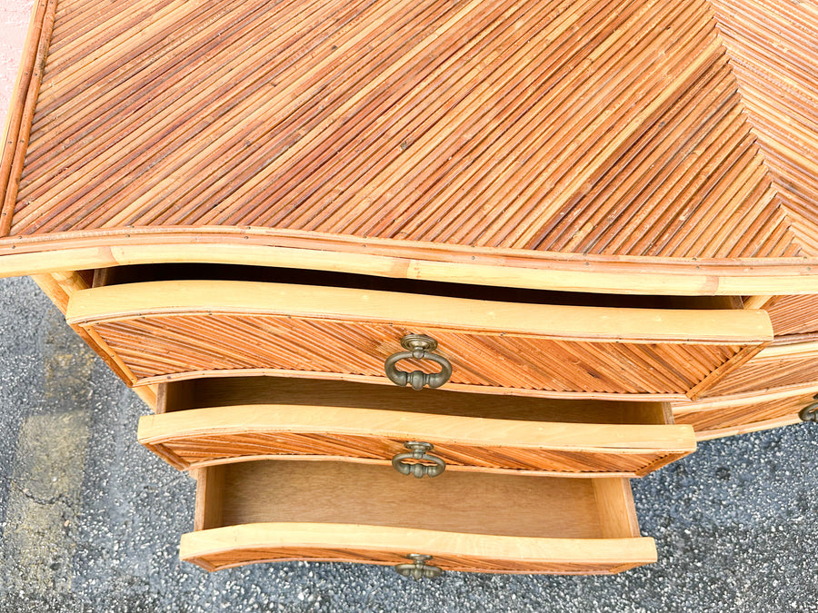 Pencil Reed Rattan Dresser