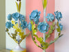 Pair of Sweet Floral Tole Lamps