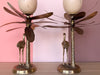 Pair of Regency Style Ostrich Egg Candle Holders